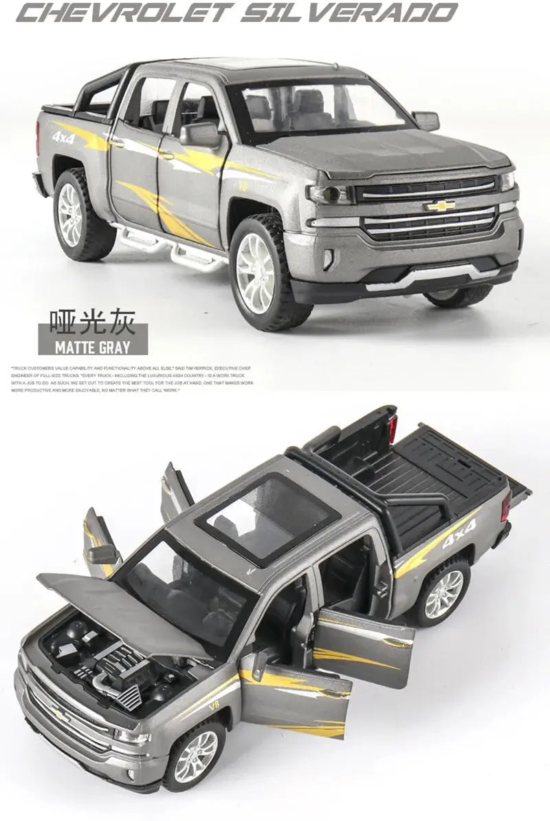 1:32 Chevrolet Silverado Pickup Seosauto - Diecast Metalli Lelukulkuneuvo
