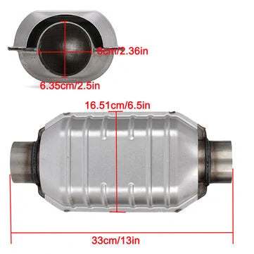 Caberre 2.5" Universal High Flow Katalysaattori – Ruostumaton Teräs