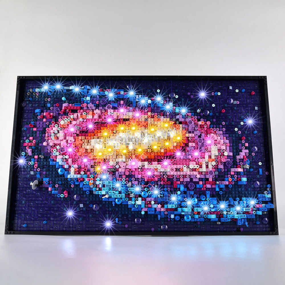 Sopii LEGO Art - sarjaan 31212 Galaxy – LED-rakennuspalikkalelut, kaukosäätimellä ohjattavat valaisimet ja valoryhmät