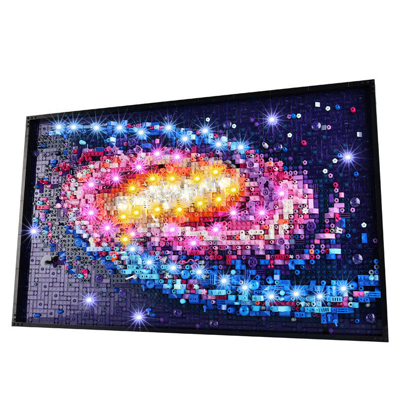 Sopii LEGO Art - sarjaan 31212 Galaxy – LED-rakennuspalikkalelut, kaukosäätimellä ohjattavat valaisimet ja valoryhmät