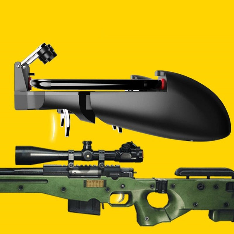 Pubg-peliohjain AK66 matkapuhelimelle – ammunnan liipaisin, tulituspainike, peliohjain, joystick ja metalliliipaisin
