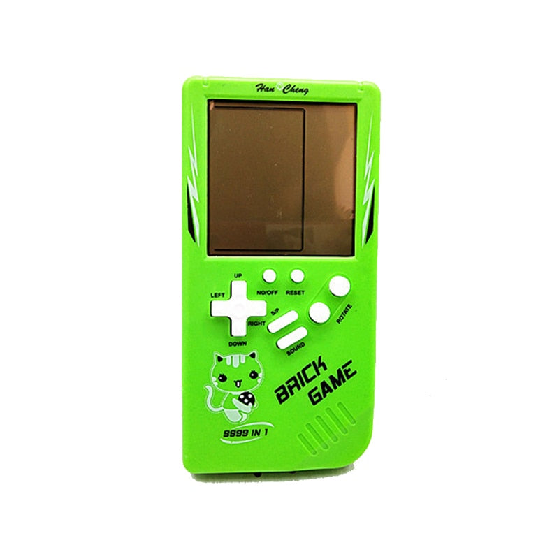 Kannettava pelikonsole – Tetris-käsipelikone LCD-näytöllä, elektroninen pelilelu, taskupelikonsoli, klassinen lapsuuden lahja