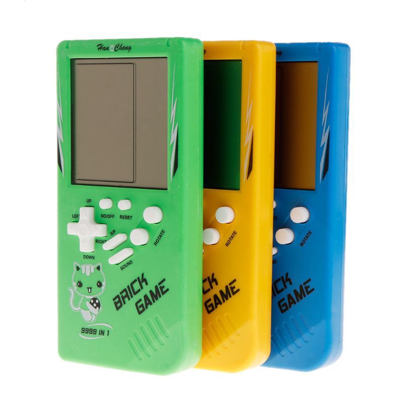Kannettava pelikonsole – Tetris-käsipelikone LCD-näytöllä, elektroninen pelilelu, taskupelikonsoli, klassinen lapsuuden lahja