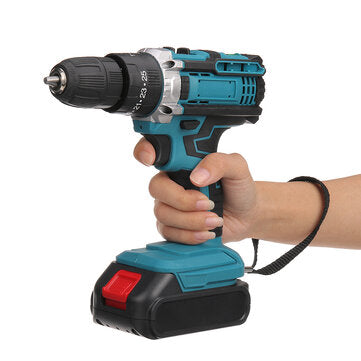 Drillpro 21V Akkuporakone - Korkea Vääntömomentti 28Nm, 1450r/min, 25-nopeuksinen Säätö Porauskärjillä - Ihanteellinen Kotikäyttöön ja Ammattilaisille