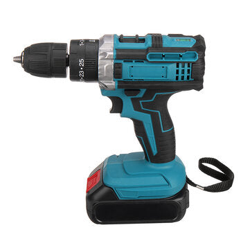 Drillpro 21V Akkuporakone - Korkea Vääntömomentti 28Nm, 1450r/min, 25-nopeuksinen Säätö Porauskärjillä - Ihanteellinen Kotikäyttöön ja Ammattilaisille