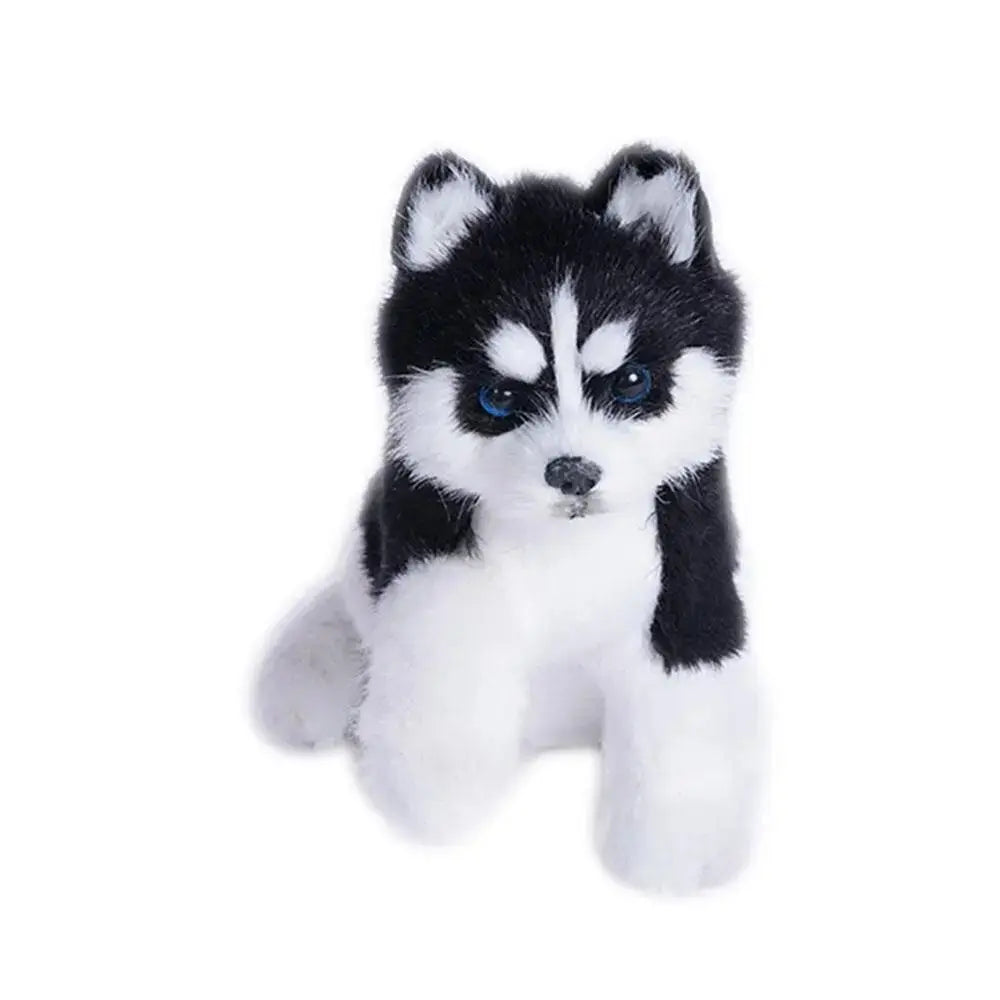 Realistic Husky Dog Simulation Toy – Lifelike Stuffed Companion Pet for Kids and Collectors