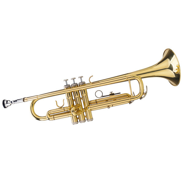 Drop B-Säädettävä Trumpetti & Käsineet, Kullanvärinen