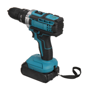 Drillpro 21V Akkuporakone - Korkea Vääntömomentti 28Nm, 1450r/min, 25-nopeuksinen Säätö Porauskärjillä - Ihanteellinen Kotikäyttöön ja Ammattilaisille