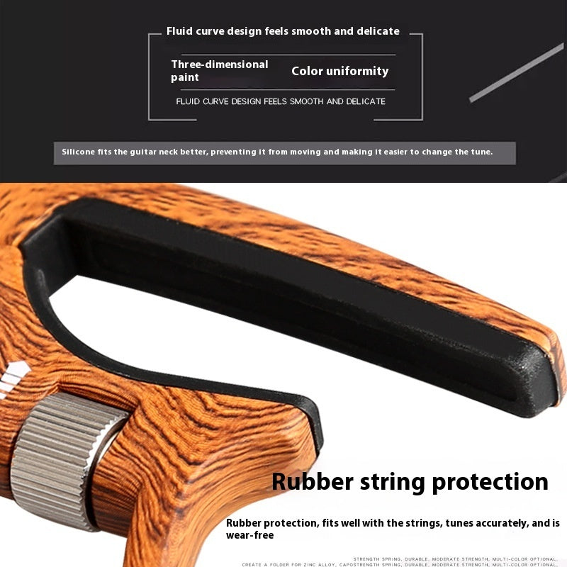 Aroma Capo AC-30 Puukuvioitu Kitarakapodaster