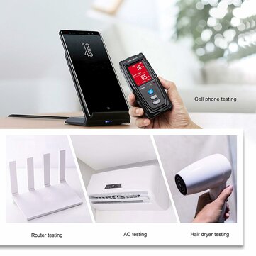ERICKHILL Digitaalinen EMF-mittari Säteilymittari LCD-näytöllä ja Hälytyksellä