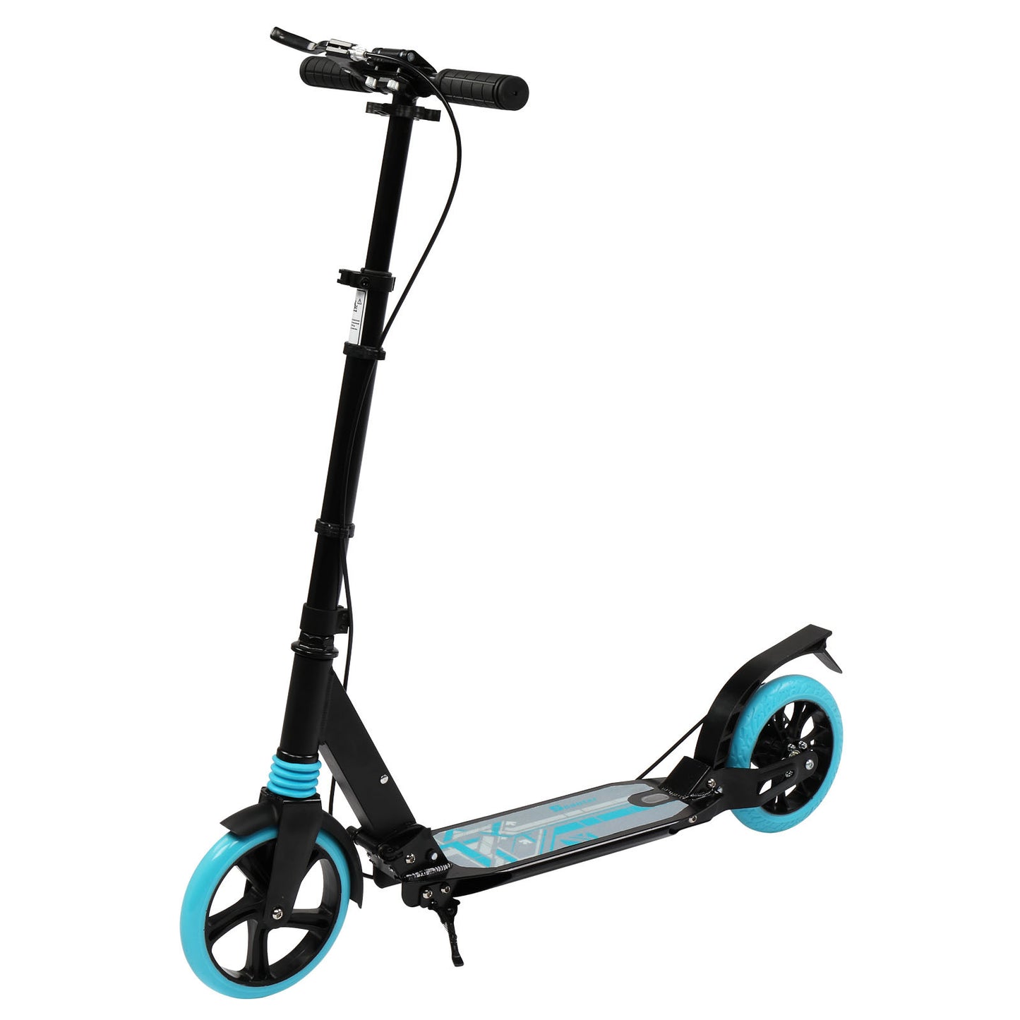 Scooter aikuisille ja nuorille, 3 korkeussäädettävää, helposti taittuva, kaksoisvaimennin