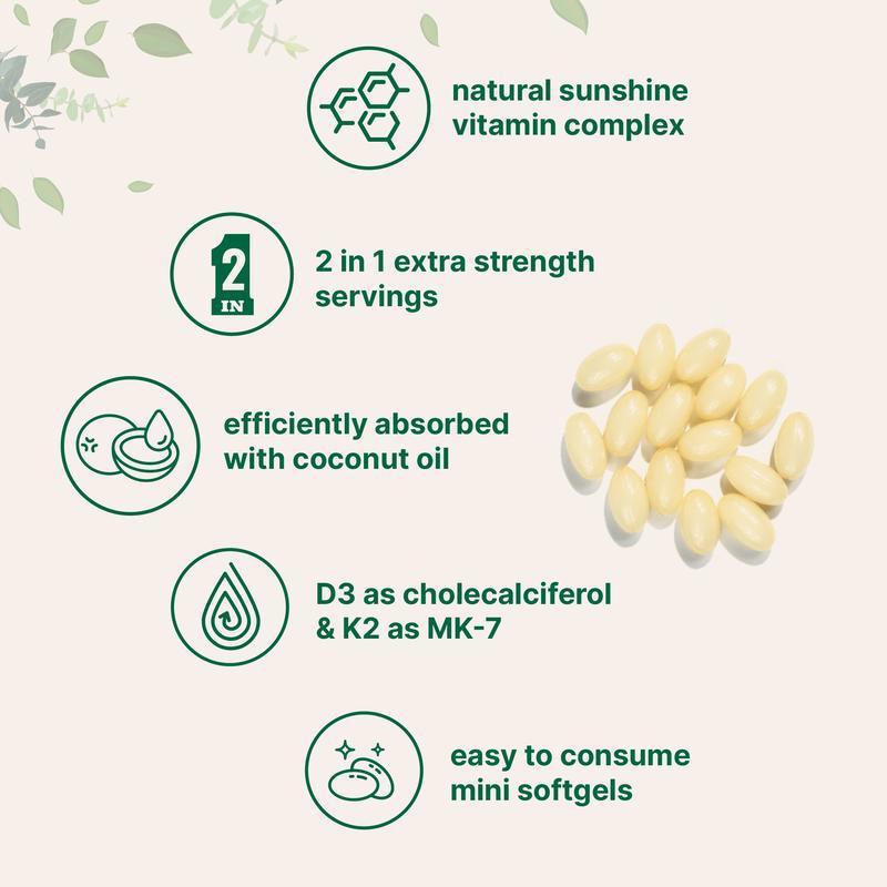 Vitamin Soft Capsules K2-vitamiini – 180 tablettia
