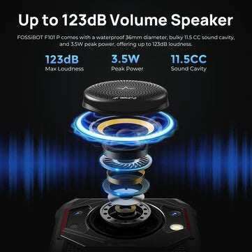 FOSSiBOT F101P Kova Äänentoistin 7GB RAM 64GB ROM 10600mAh 24MP Kolmoiskamera 5,45 tuumaa 18W Nopea Lataus IP68 IP69K Vesitiivis Helio P22 Octa Core 4G Kestävä Älypuhelin