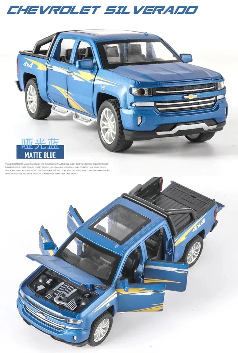 1:32 Chevrolet Silverado Pickup Seosauto - Diecast Metalli Lelukulkuneuvo