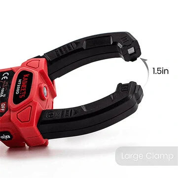 KAIWEETS HT208D Inrush Clamp Meter – T-RMS 6000, AC/DC 1000V, True RMS Precision, NCV-tunnistus ja LED-taskulamppu