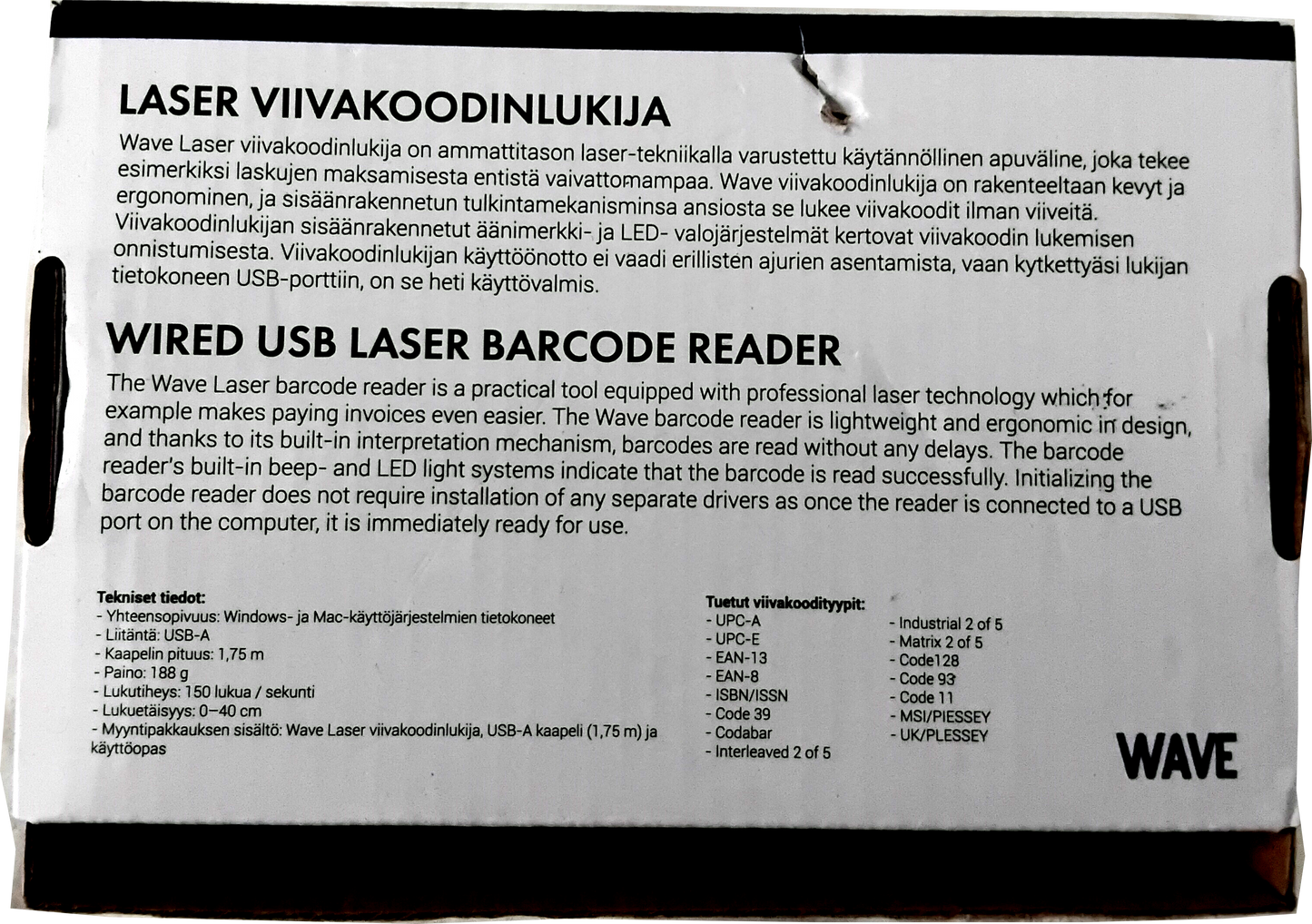 Wave LaserViivakoodilukija