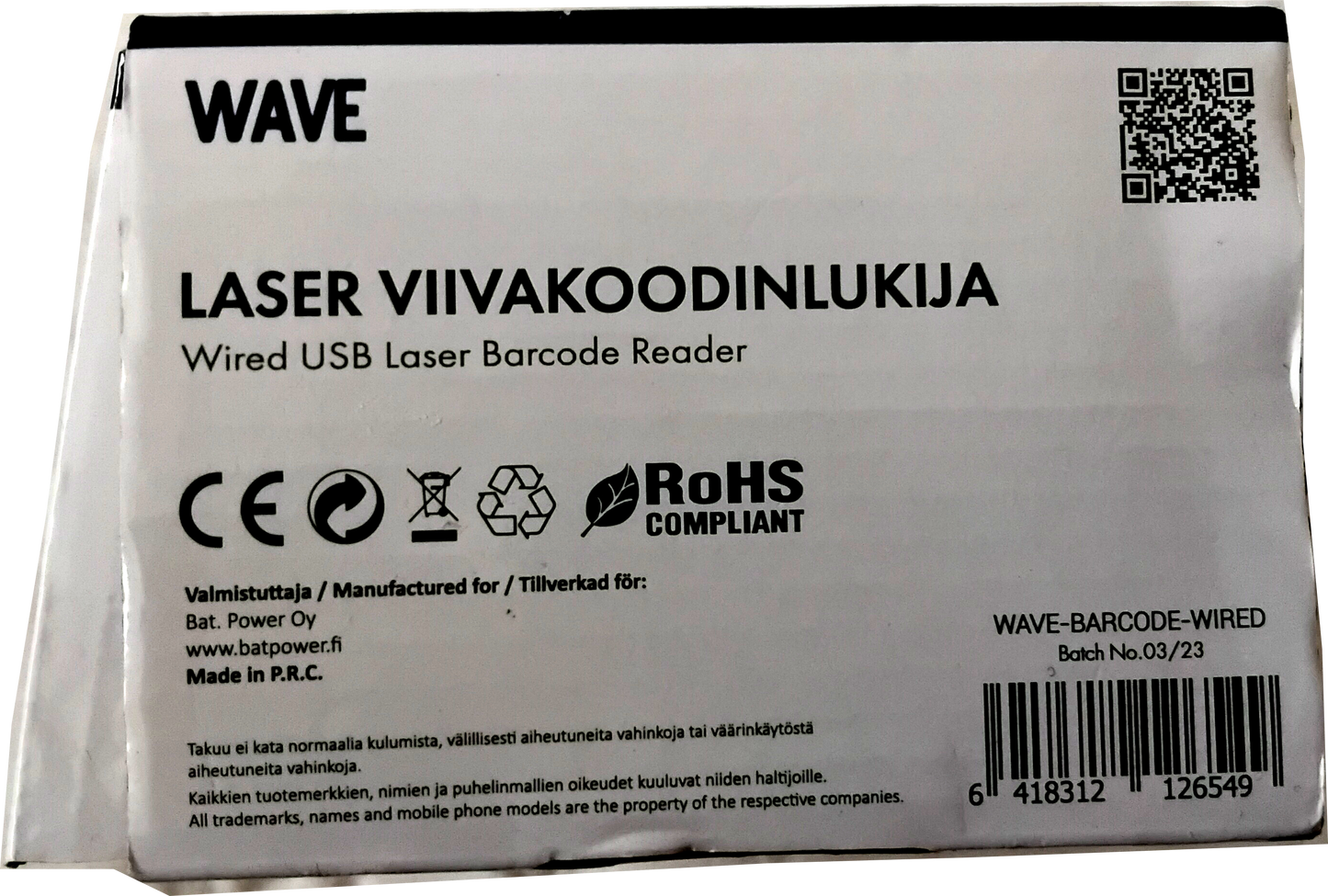 Wave LaserViivakoodilukija