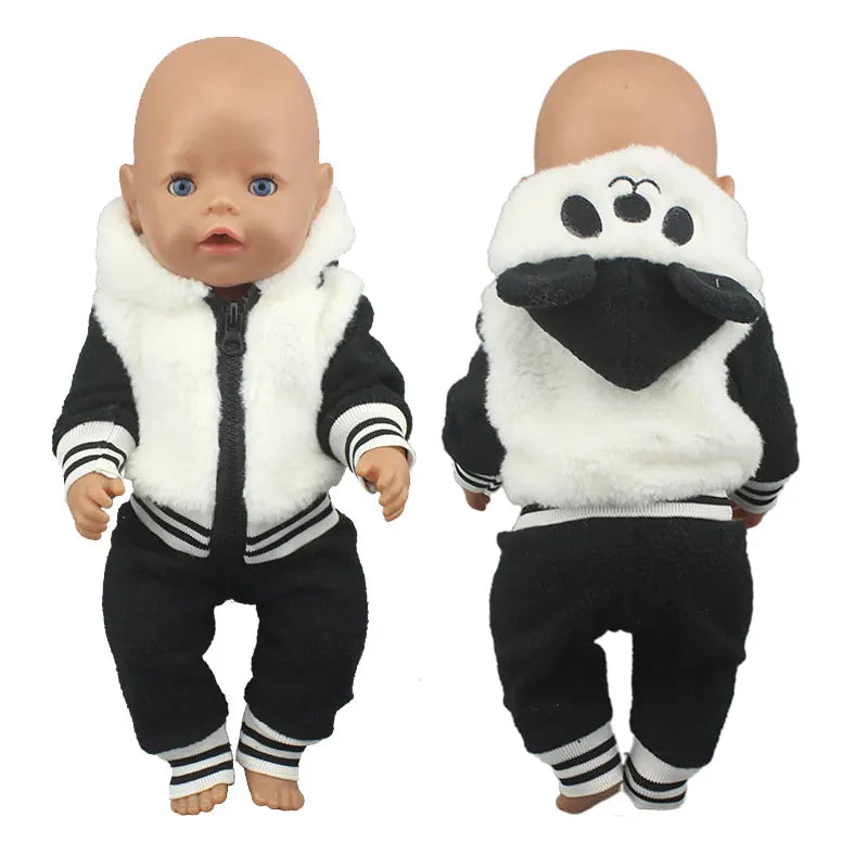 Söpöt sammakkopuvut, jotka sopivat 43 cm:n vauvanukeille 17 tuuman Reborn Baby Doll -vaatteille