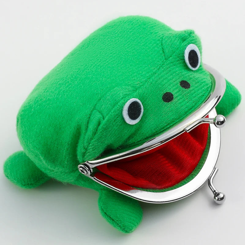 Anime Frog Wallet - Söpö ja Käytännöllinen Pikkulaukku