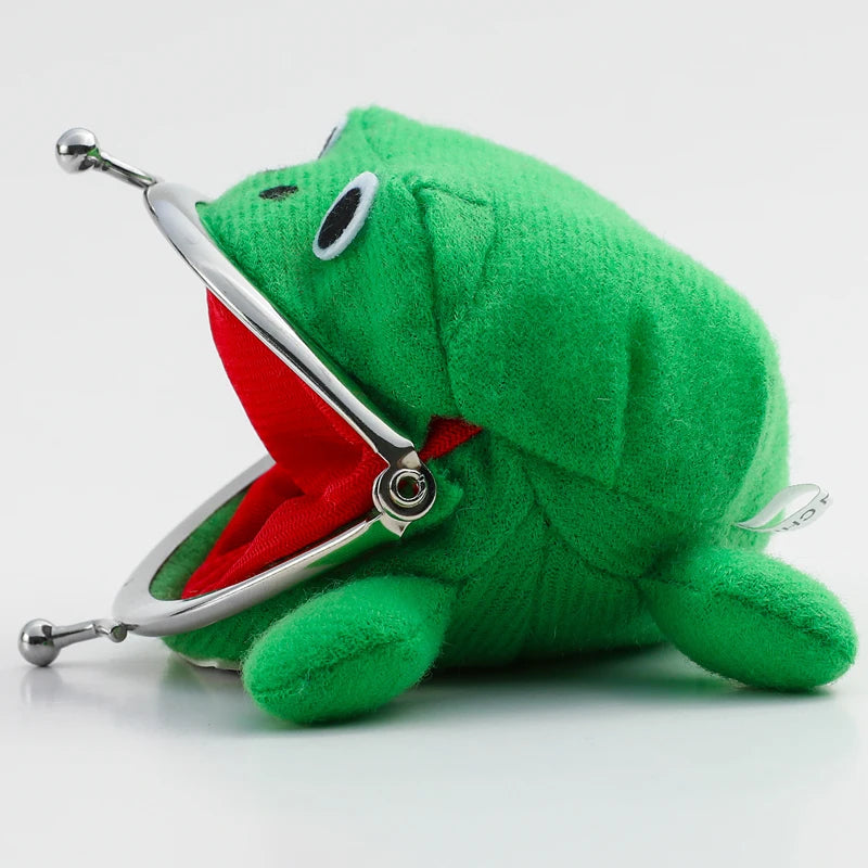 Anime Frog Wallet - Söpö ja Käytännöllinen Pikkulaukku