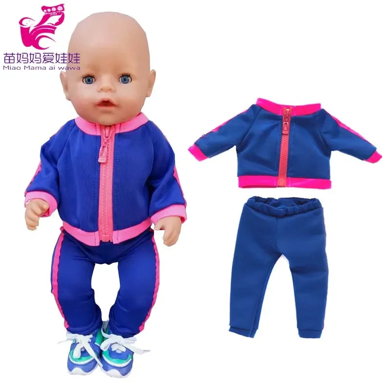 Nuken Vaatteet 43cm Born Baby Dollille