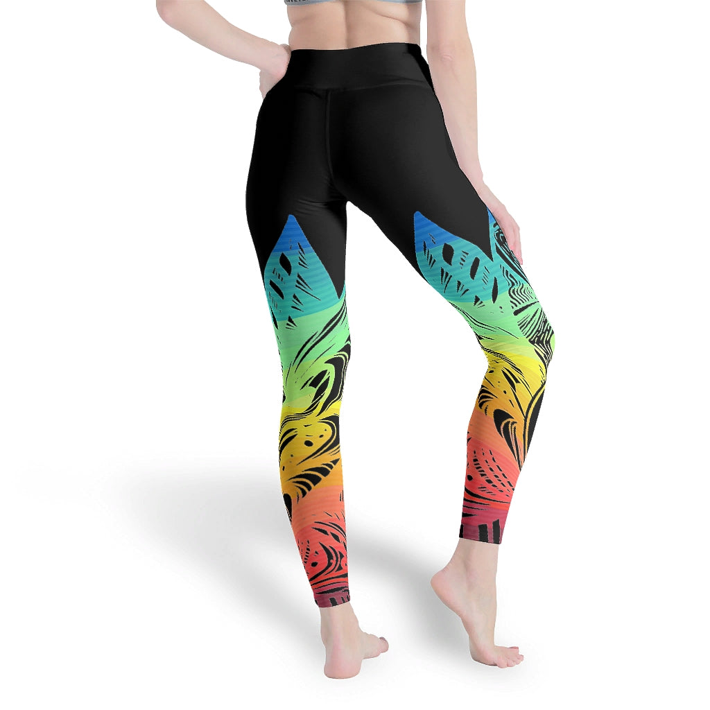 Yoga Lotus Rainbow Fashion joogahousut