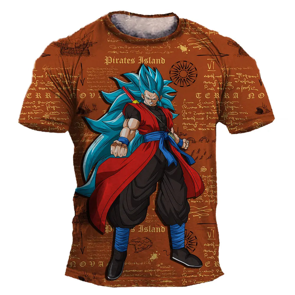 Miesten Anime Dragon Ball Z T-paita