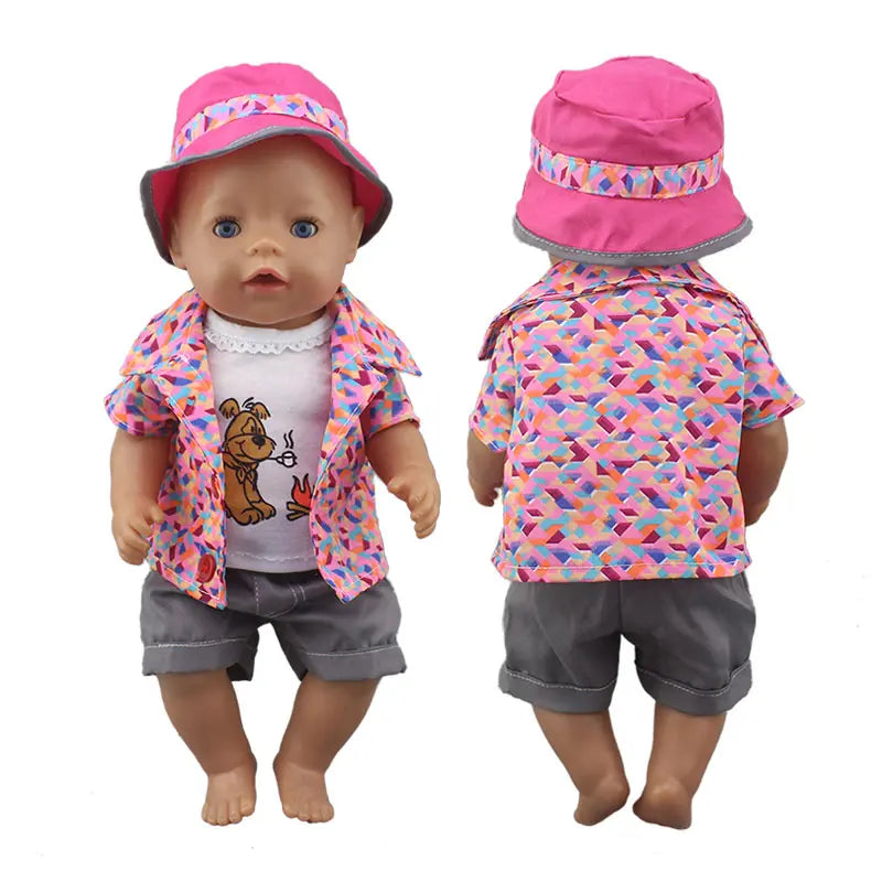 Söpöt sammakkopuvut, jotka sopivat 43 cm:n vauvanukeille 17 tuuman Reborn Baby Doll -vaatteille