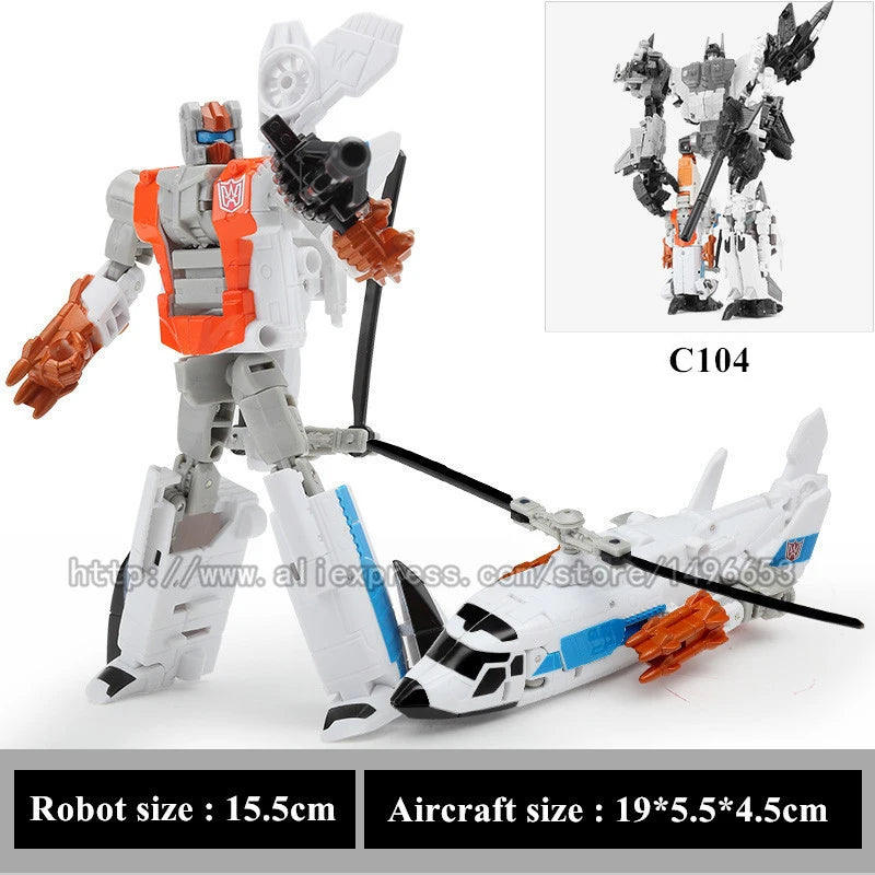 Haizhixing 5-in-1 Transformation Robot - Bruticus, Devastator, Superion ja Defensor