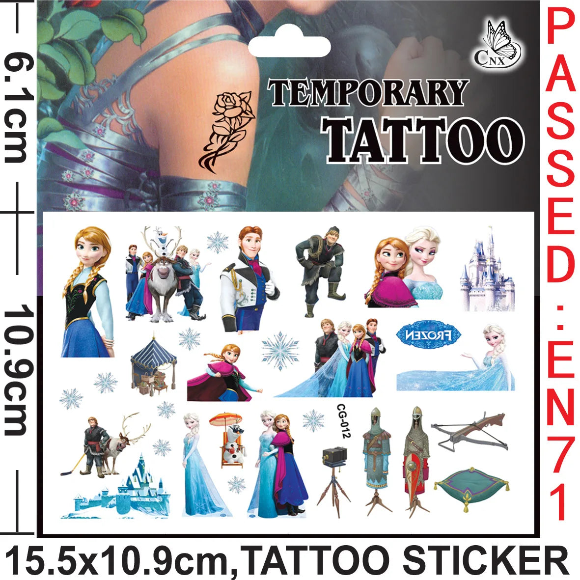 Disney Princess Frozen Tatuointitarrat
