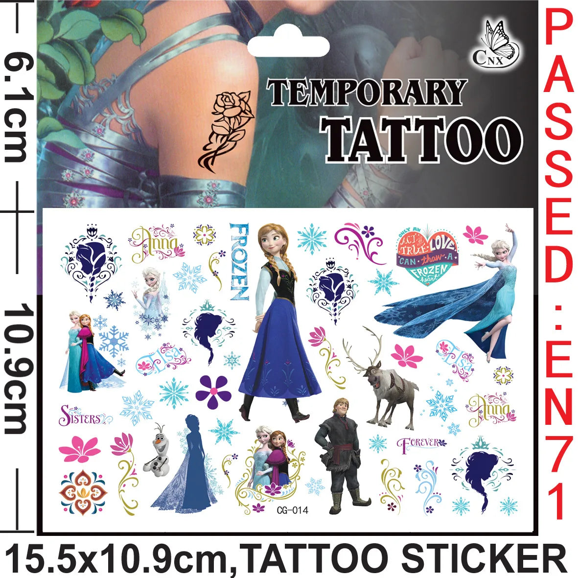Disney Princess Frozen Tatuointitarrat