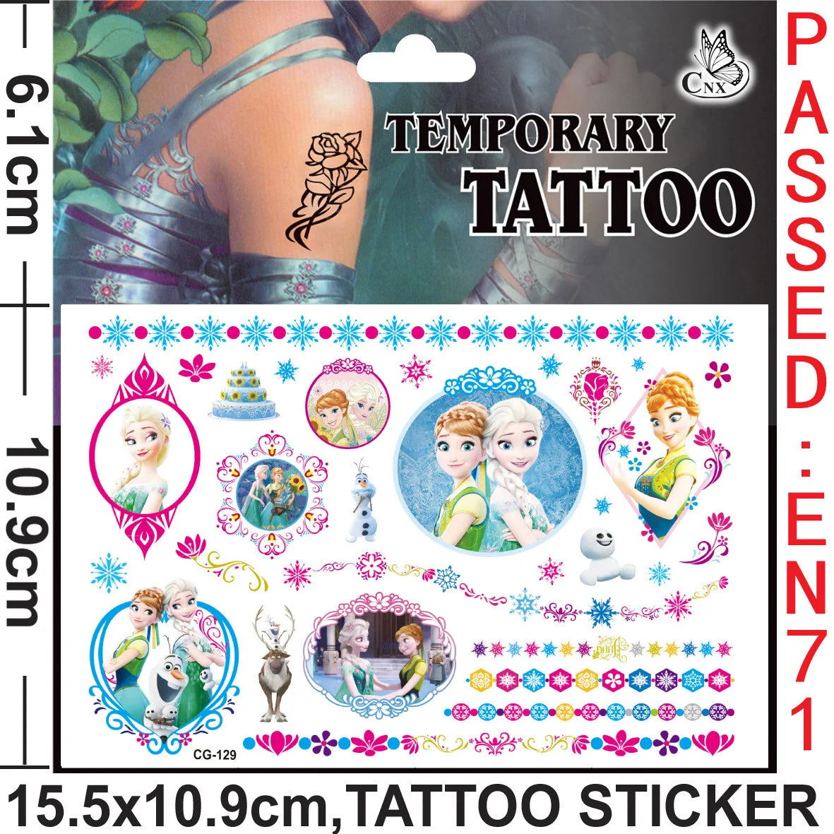 Disney Princess Frozen Tatuointitarrat
