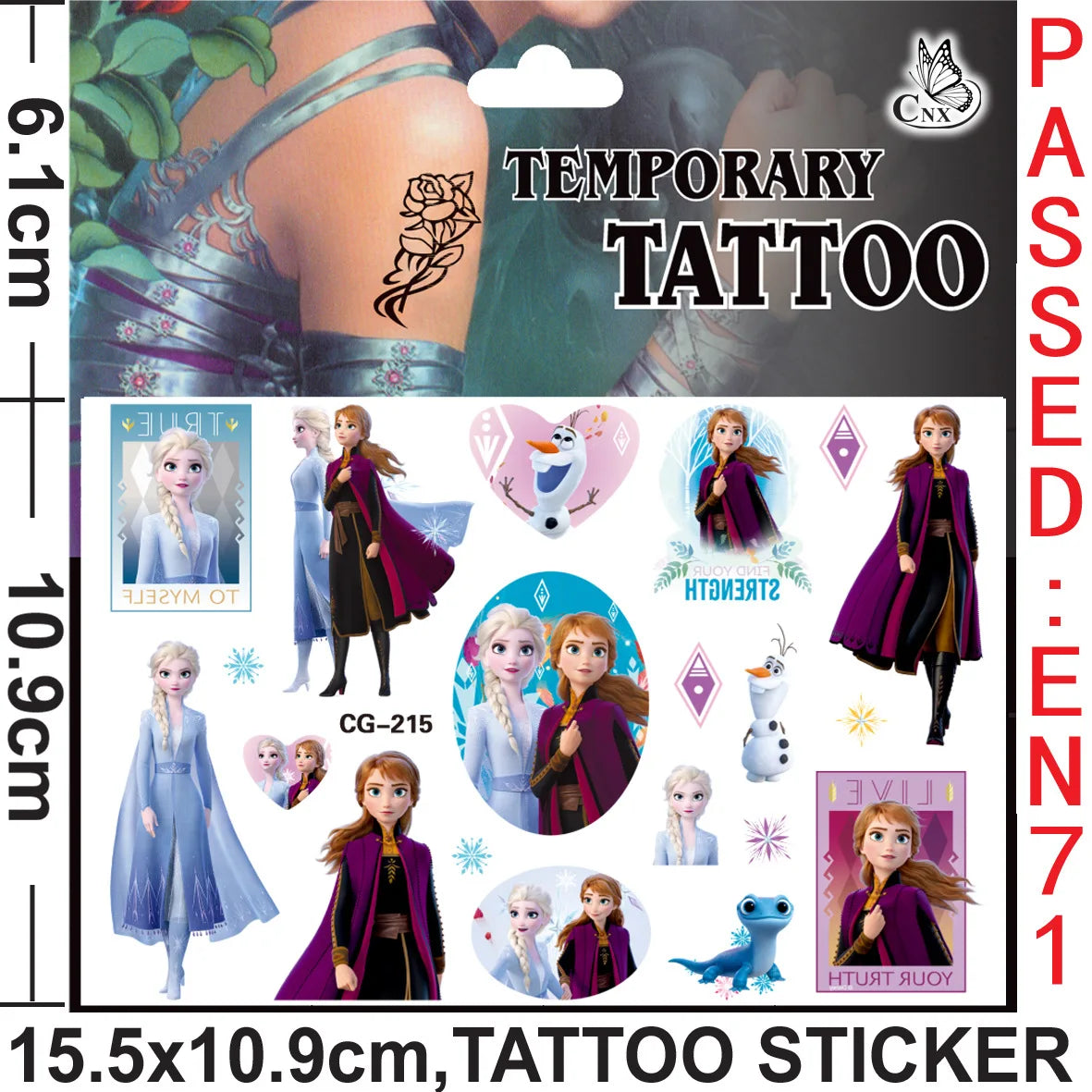 Disney Princess Frozen Tatuointitarrat