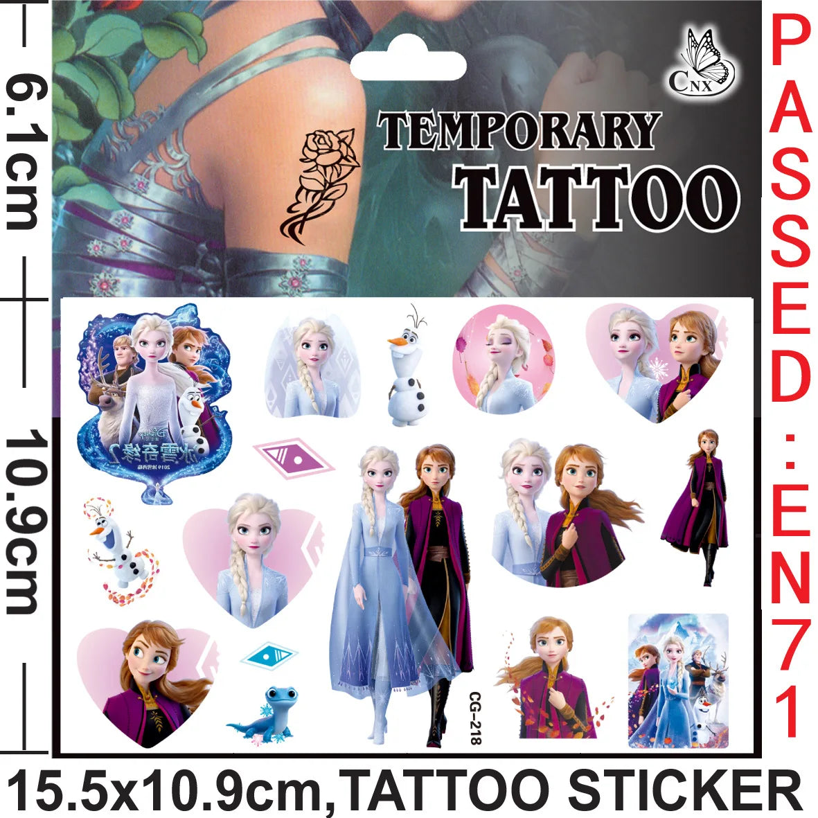 Disney Princess Frozen Tatuointitarrat