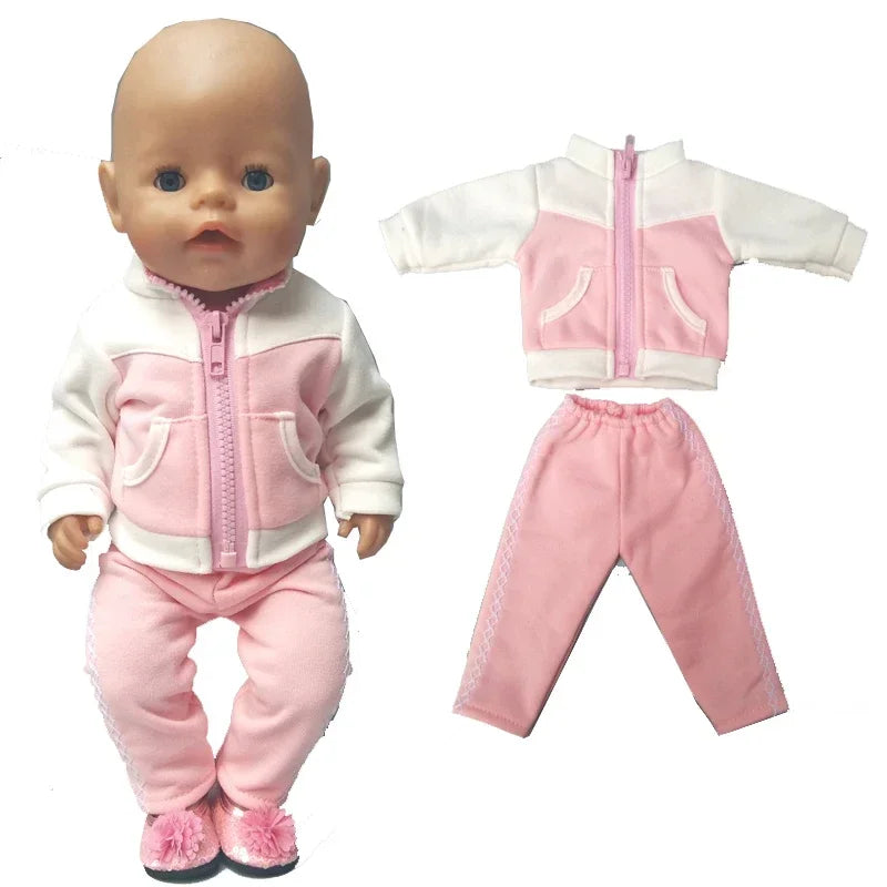 Nuken Vaatteet 43cm Born Baby Dollille