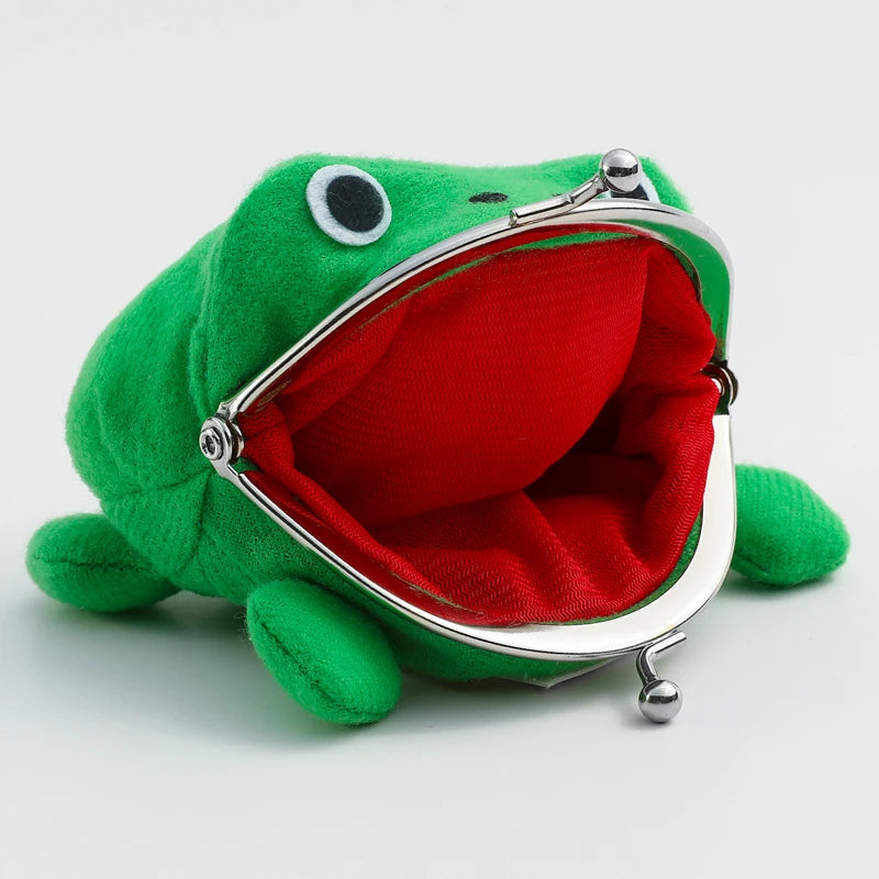Anime Frog Wallet - Söpö ja Käytännöllinen Pikkulaukku