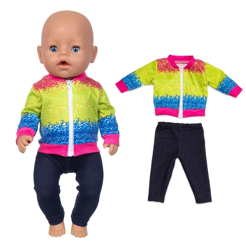 Nuken Vaatteet 43cm Born Baby Dollille