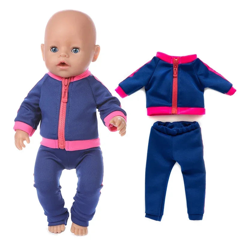 Nuken Vaatteet 43cm Born Baby Dollille