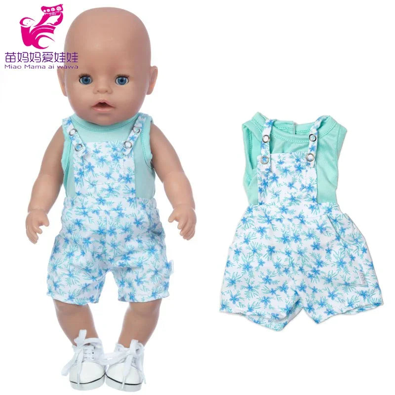 Nuken Vaatteet 43cm Born Baby Dollille
