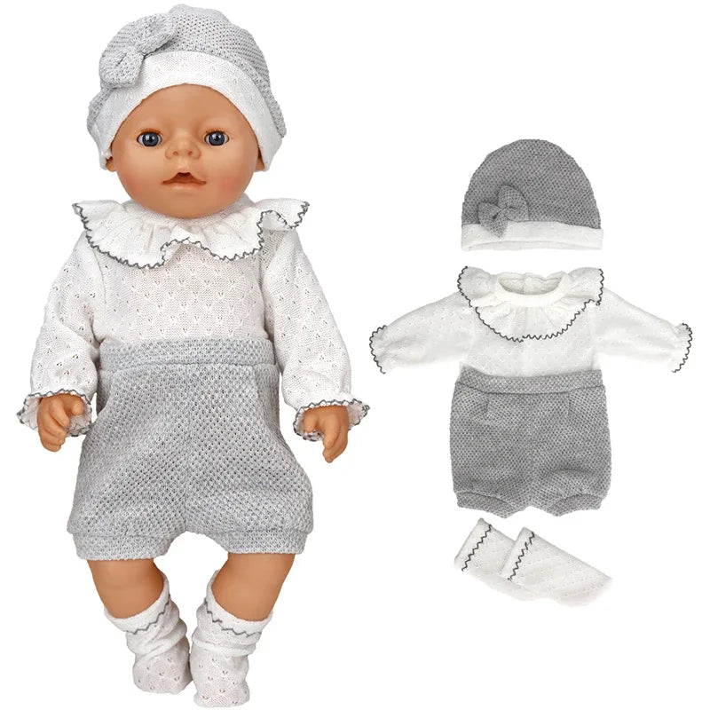 Nuken Vaatteet 43cm Born Baby Dollille