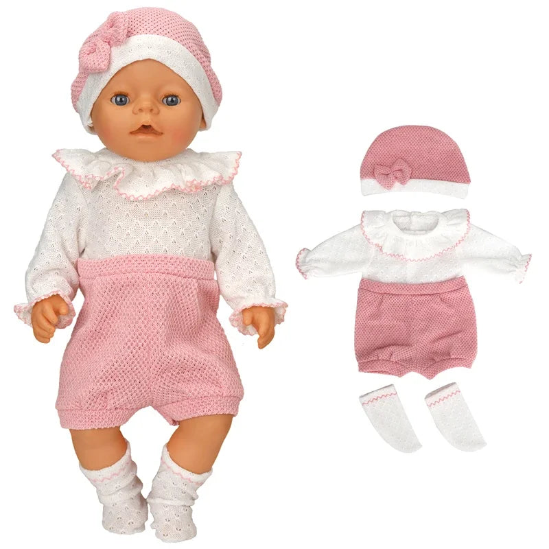 Nuken Vaatteet 43cm Born Baby Dollille
