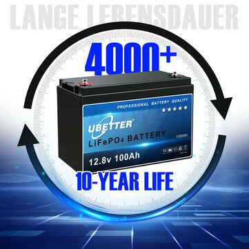 UBETTER 12V 100Ah LiFePO4 Battery