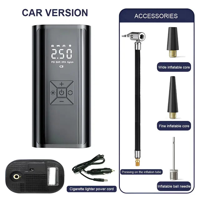 6000mAh kannettava auton ilmakompressori 12V 150PSI