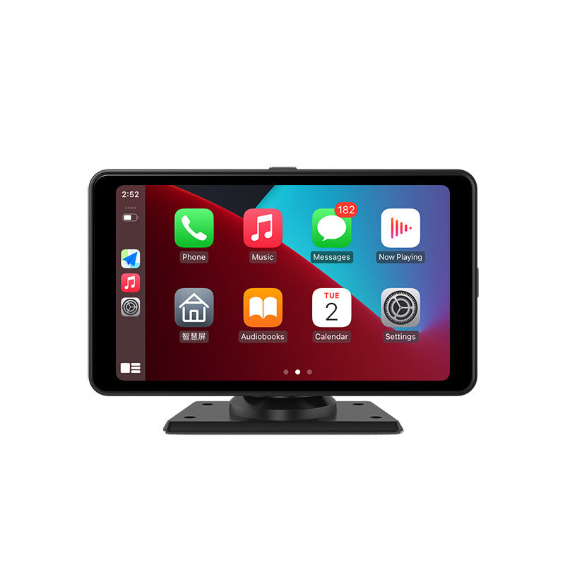 7 tuuman langaton CarPlay kannettava auton Bluetooth MP5-soitin, multimedia-Android-heijastus ja navigointilaite