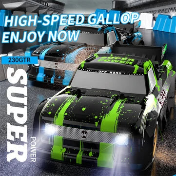 JJRC Q123YW 1/16 2.4G 4WD Drift Spray RC Auto LED-valoilla