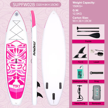 FunWater Inflatable Ultra-Light Stand Up Paddle Board - Kaikki Tarvittava Yhdessä Paketissa