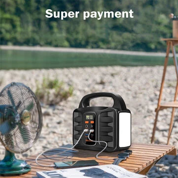 [EU Suora Toimitus] SBAOH 99Wh 150W 27000mAh LiFePO4 Aurinkogeneraattori AC/Auton Sytytin/USB Lähtö Mobile Power Generator Retkeilyyn, Matkailuun, Ulkoiluun ja Hätätilanteisiin Kannettava Virtapakkaus