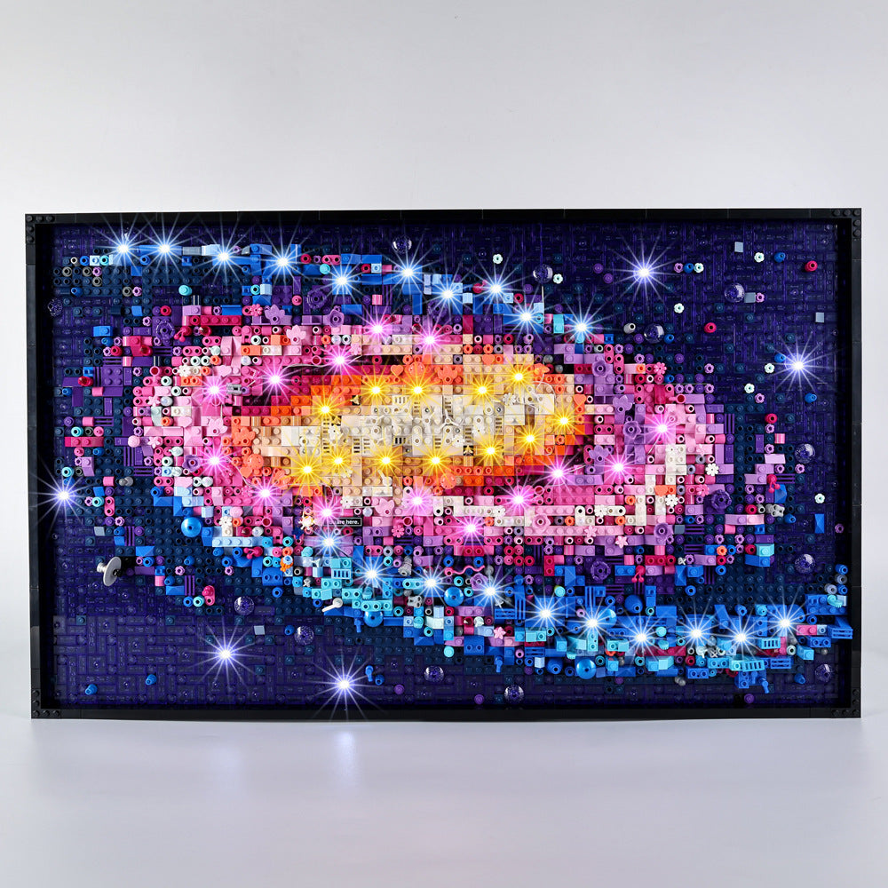 Sopii LEGO Art - sarjaan 31212 Galaxy – LED-rakennuspalikkalelut, kaukosäätimellä ohjattavat valaisimet ja valoryhmät