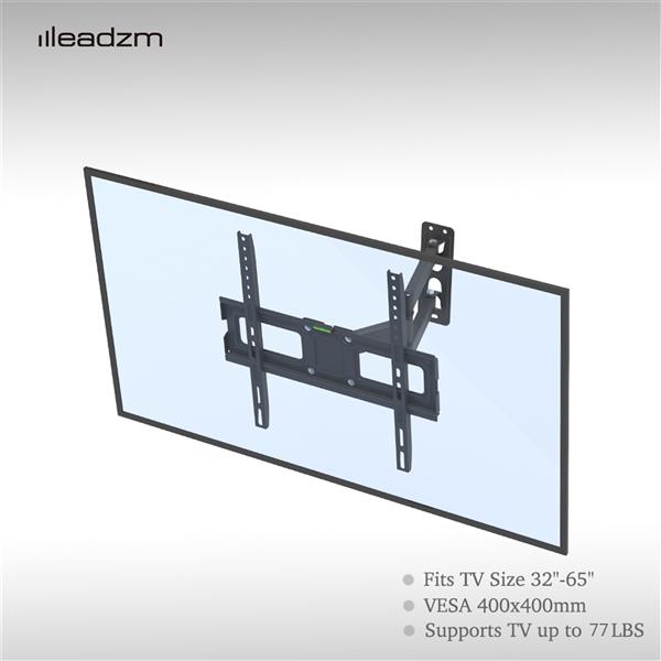 32-65" Single Pendulum Small Base TV Stand TMXD-103 – Kääntyvä ja Säädettävä