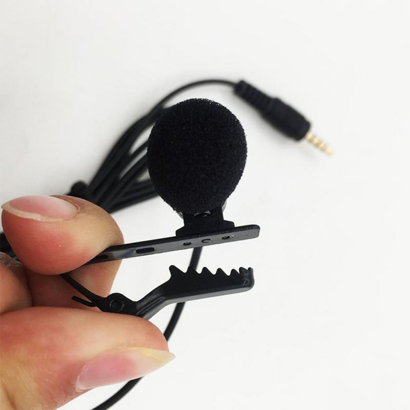 VOXLINK 3,5 mm mikrofoni – klipsikiinnitys kaulukseen, mobiililaitteille puheeseen ja luennoille (1,5 m / 3 m), äänitykseen ja laulamiseen